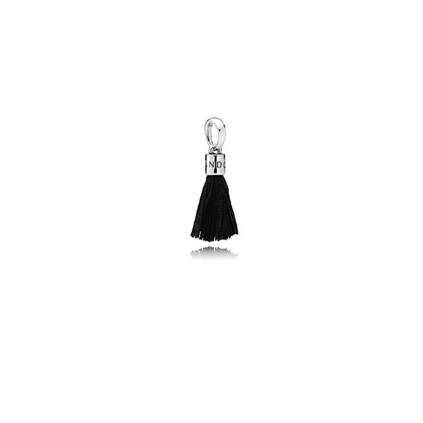 Pandora Μαύρη φούντα Γούρι 797212CBK Pandora Μαύρη φούντα Γούρι 797212CBK