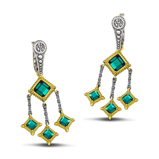 Dimitrios Exclusive Earrings reversible with crystals S103-1