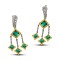 Dimitrios Exclusive Earrings reversible with crystals S103-1 Dimitrios Exclusive Earrings reversible with crystals S103-1