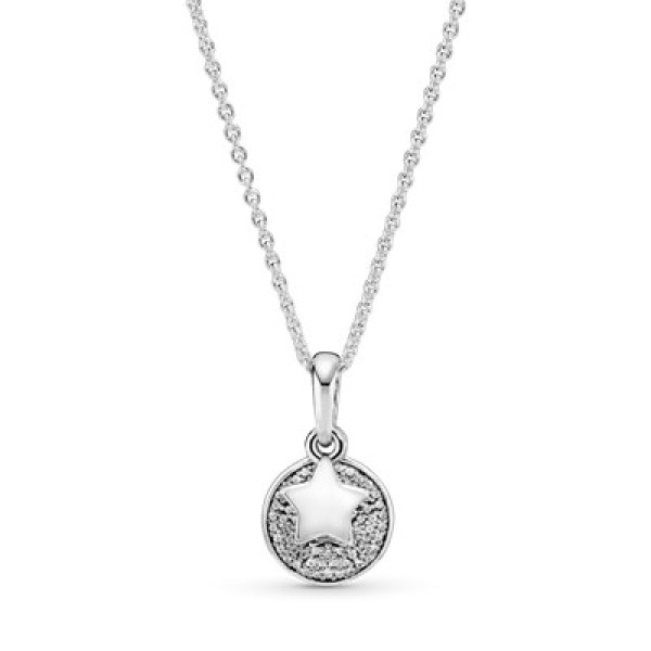 Pandora Κρεμαστό κολιέ Ασημένιο με αστέρι 396375CZ Pandora Κρεμαστό κολιέ Ασημένιο με αστέρι 396375CZ