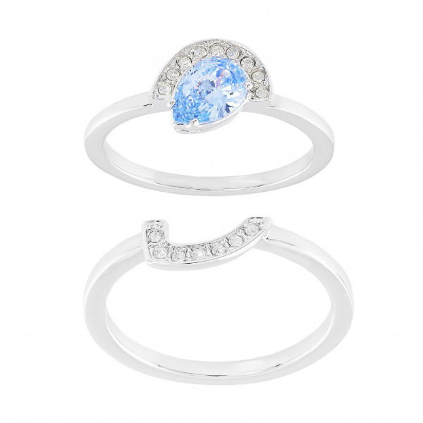 Swarovski Γκαλερί Αχλάδι Μπλε δαχτυλίδι 5286718 Swarovski Γκαλερί Αχλάδι Μπλε δαχτυλίδι 5286718