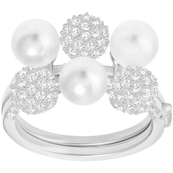 Swarovski Θεμελιώδης Ρόδιο Γυαλιστερό δαχτυλίδι 5286722 Swarovski Θεμελιώδης Ρόδιο Γυαλιστερό δαχτυλίδι 5286722