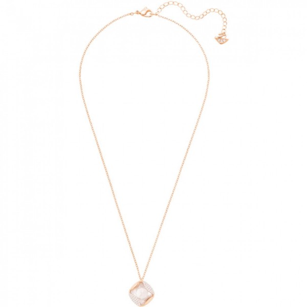 Swarovski Σωρός ροζ χρυσός τόνος Τετράγωνο μενταγιόν 5358827 Swarovski Σωρός ροζ χρυσός τόνος Τετράγωνο μενταγιόν 5358827