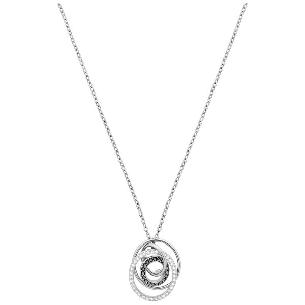 Swarovski Μενταγιόν χαιρετισμού με ρόδιο με μαύρο & διαφανές κρυστάλλινο μενταγιόν 5380554 Swarovski Μενταγιόν χαιρετισμού με ρόδιο με μαύρο & διαφανές κρυστάλλινο μενταγιόν 5380554