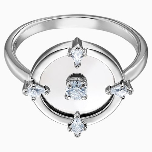 Swarovski Βόρειο μοτίβο δαχτυλίδι με λευκό ρόδιο Swarovski Βόρειο μοτίβο δαχτυλίδι με λευκό ρόδιο