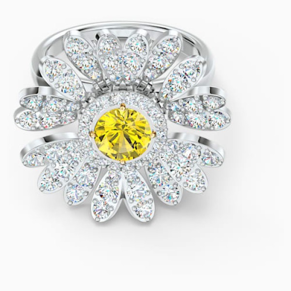 Swarovski Eternal Flower Δαχτυλίδι Κίτρινο Μικτό φινίρισμα μετάλλων 5520366 Swarovski Eternal Flower Δαχτυλίδι Κίτρινο Μικτό φινίρισμα μετάλλων 5520366