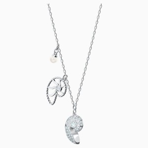 Swarovski Ginger Charm White Gold Tone Plated Necklace 5567530