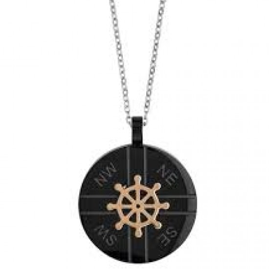 Boccadamo Stainless Steel Necklace With Anchor AGR188