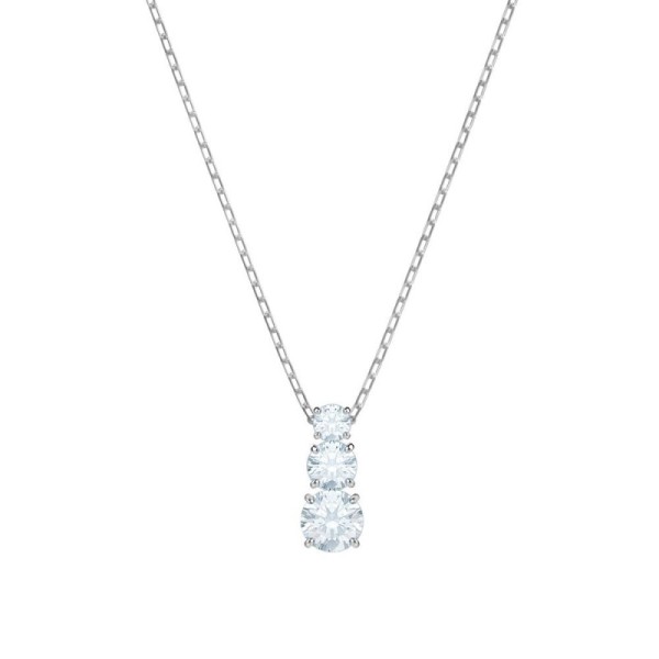 Swarovski προσέλκυση Τριλογία Στρογγυλό Μενταγιόν, Λευκό, Ρόδιο 5414970 Swarovski προσέλκυση Τριλογία Στρογγυλό Μενταγιόν, Λευκό, Ρόδιο 5414970