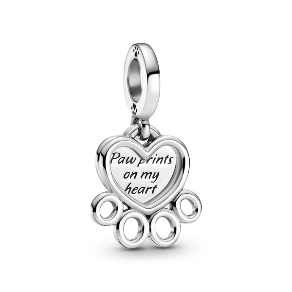 Hearts & Paw Print Dangle Γούρι Hearts & Paw Print Dangle Γούρι