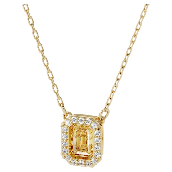 Κολιέ Millenia τετράγωνο Swarovski Ζιργκόν, Κίτρινο, Χρυσό Επιμεταλλωμένο 5598421 Κολιέ Millenia τετράγωνο Swarovski Ζιργκόν, Κίτρινο, Χρυσό Επιμεταλλωμένο 5598421