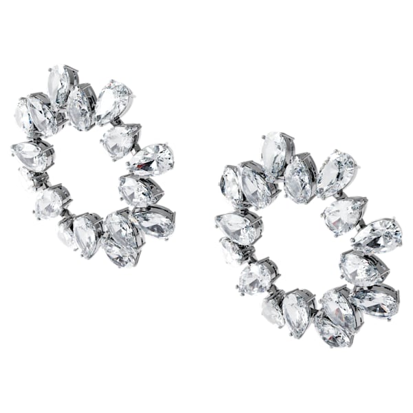 Swarovski Χιλιετίες Σκουλαρίκια Κύκλος, Λευκό, Ρόδιο επιμεταλλωμένο 5601509 Swarovski Χιλιετίες Σκουλαρίκια Κύκλος, Λευκό, Ρόδιο επιμεταλλωμένο 5601509