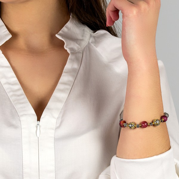 Βραχιόλι με ορυκτές πέτρες B120-4 Βραχιόλι με ορυκτές πέτρες B120-4