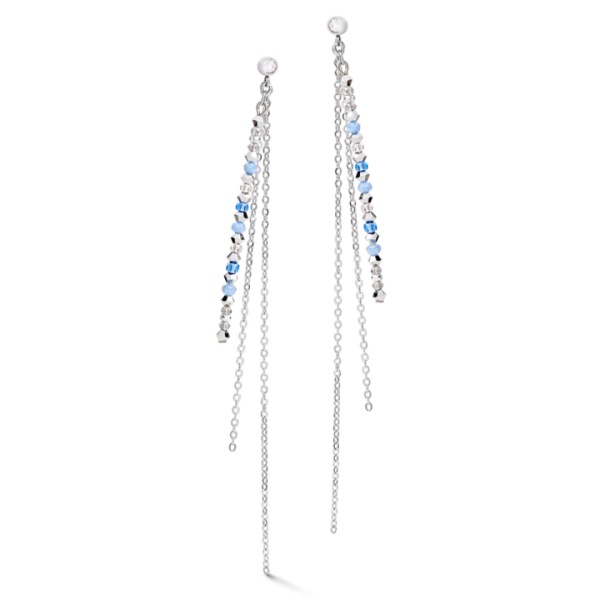 Earrings fine waterfall silver-light blue 5040210720 Earrings fine waterfall silver-light blue 5040210720