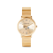 Watch Round Gold Sunray Monochrome Stainless Steel Gold 7602721616 Watch Round Gold Sunray Monochrome Stainless Steel Gold 7602721616