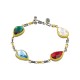 Αναστρέψιμο βραχιόλι με πολύχρωμα κρύσταλλα Swarovski B131