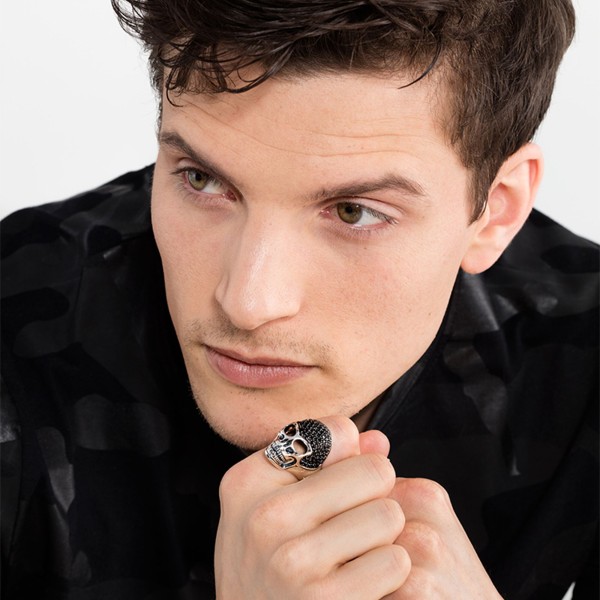 THOMAS SABO Δαχτυλίδι Κρανίο Πέιβ THOMAS SABO Δαχτυλίδι Κρανίο Πέιβ