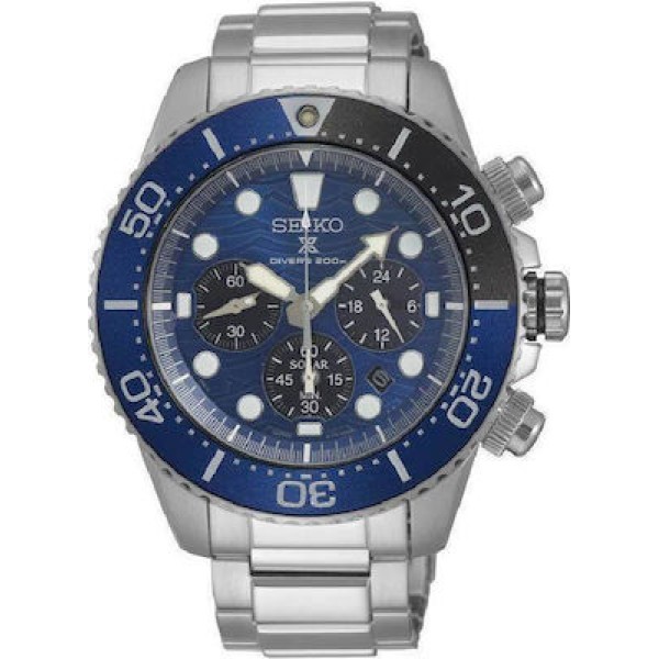 Seiko ανδρικό ρολόι Prospex Χρόνο Ασημί μπλε Seiko ανδρικό ρολόι Prospex Χρόνο Ασημί μπλε