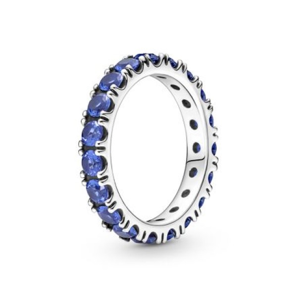 Pandora Δαχτυλίδι ασ. 925 με μπλε κρύσταλλο 190050C02