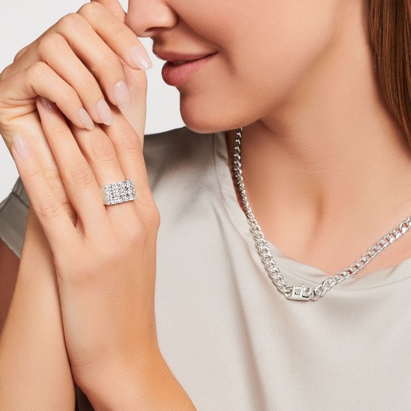THOMAS SABO Κολιέ ασημένιοι σύνδεσμοι THOMAS SABO Κολιέ ασημένιοι σύνδεσμοι