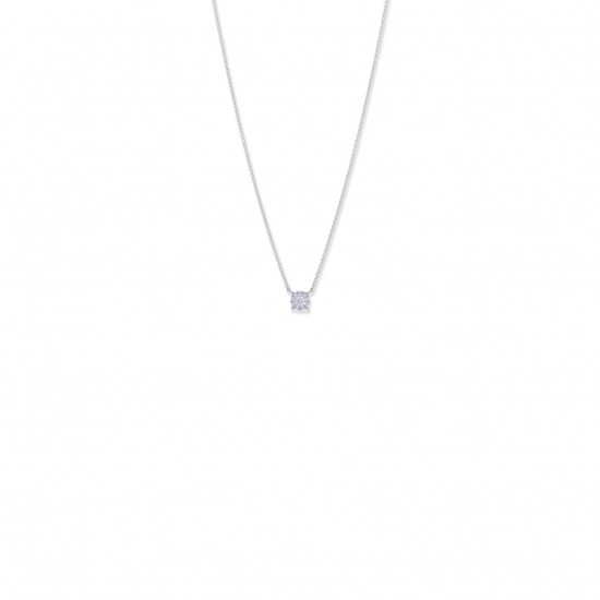 NIKOS FANOURAKIS NECKLACE 18Κ WITH 10 brilliant cut Diamond NI8905-10W