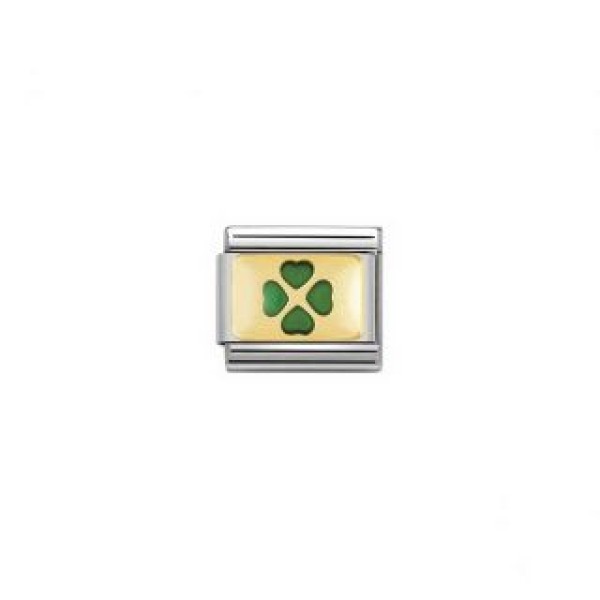 NOMINATION ITALY Link Green four-leaf-clover NOMINATION ITALY Link Green four-leaf-clover
