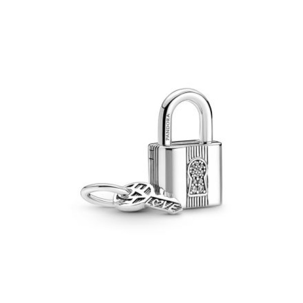 Pandora Κρεμαστό ασ. 925 με κυβ. ζιρκόνια, κλειδαριά 790088C01 Pandora Κρεμαστό ασ. 925 με κυβ. ζιρκόνια, κλειδαριά 790088C01
