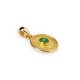 Byzantine Gold Pendant Emerald DAPERIS JEWELRY LAB