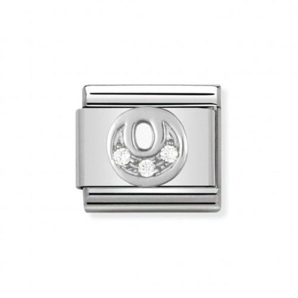 NOMINATION ITALY Classic LINK γράμμα O ασήμι 925 NOMINATION ITALY Classic LINK γράμμα O ασήμι 925