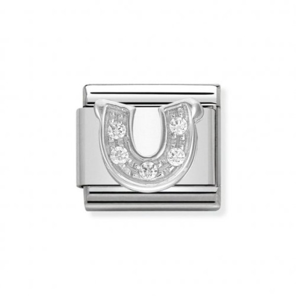 NOMINATION ITALY Classic Link πέταλο ασήμι 925 με ζιργκόν NOMINATION ITALY Classic Link πέταλο ασήμι 925 με ζιργκόν