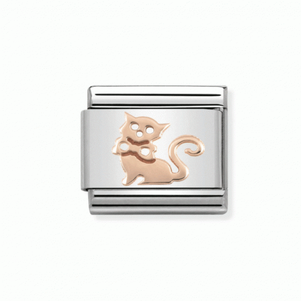 NOMINATION ITALY Classic Link ροζ χρυσή 9Κ γατούλα NOMINATION ITALY Classic Link ροζ χρυσή 9Κ γατούλα