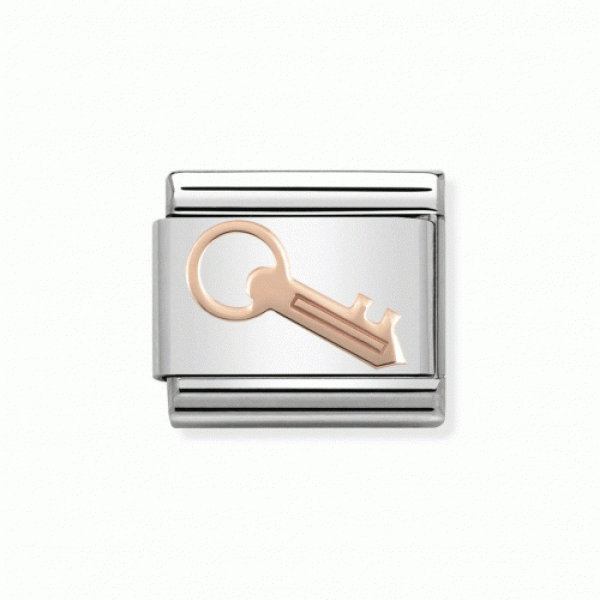 NOMINATION ITALY Classic Link ροζ χρυσό 9Κ κλειδί NOMINATION ITALY Classic Link ροζ χρυσό 9Κ κλειδί