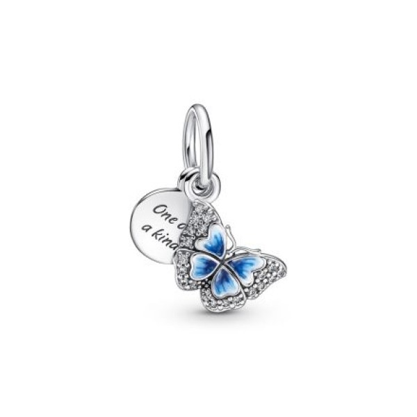 PANDORA Σύμβολο με ζιρκόν & σμάλτο, πεταλούδα 790757C01