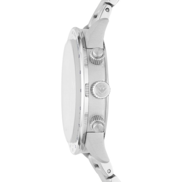 Ρολοι Mario Chronograph Ασημένιο από ανοξείδωτο ατσάλι Emporio ARΜΑΝΙ  Ρολοι Mario Chronograph Ασημένιο από ανοξείδωτο ατσάλι Emporio ARΜΑΝΙ