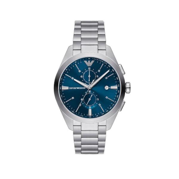 Ρολόι Emporio Armani Κλαούντιο χρονογράφος με ασημί μπρασελέ AR11541 Ρολόι Emporio Armani Κλαούντιο χρονογράφος με ασημί μπρασελέ AR11541