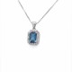 Μενταγιόν με πολύτιμους λίθους 0.80CT BLUE LONDON PEM033