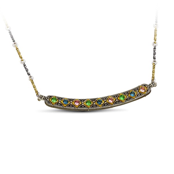 Dimitrios Exclusive Ασημένιο Μενταγιόν με Swarovski Πέτρες M100