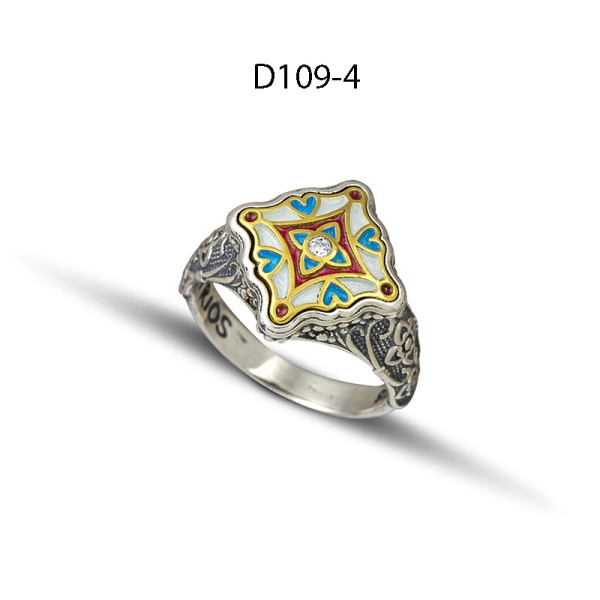 Dimitrios Exclusive Δαχτυλίδι 925 με σμάλτο D109