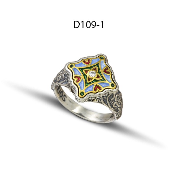 Dimitrios Exclusive Δαχτυλίδι 925 με σμάλτο D109