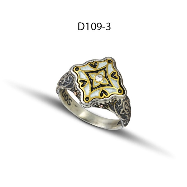 Dimitrios Exclusive Δαχτυλίδι 925 με σμάλτο D109