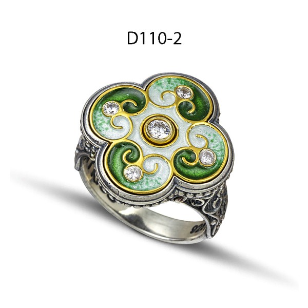 Dimitrios Exclusive Δαχτυλίδι 925 με σμάλτο D110