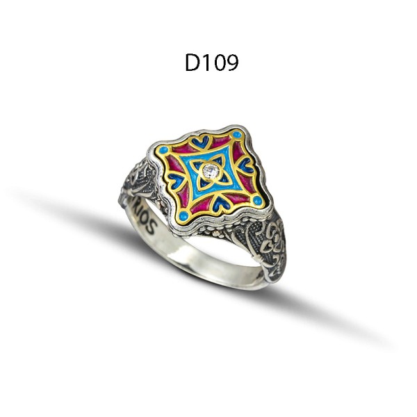 Dimitrios Exclusive Δαχτυλίδι 925 με σμάλτο D109