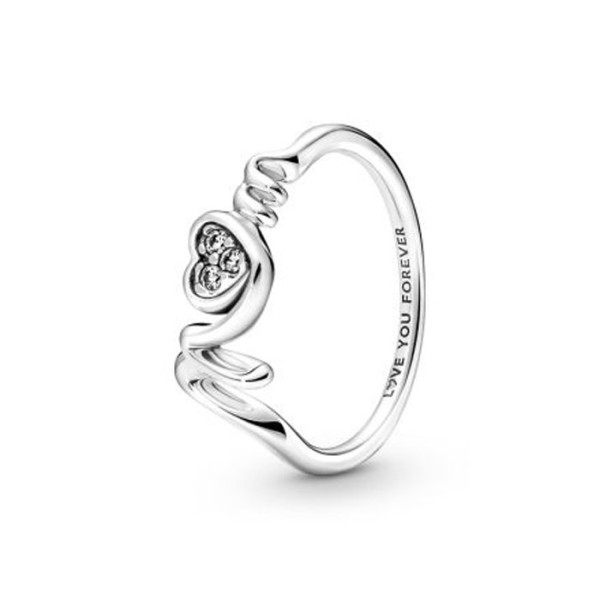 PANDORA Δαχτυλίδι ασ. 925 με ζιρκόν, Mom 191149C01