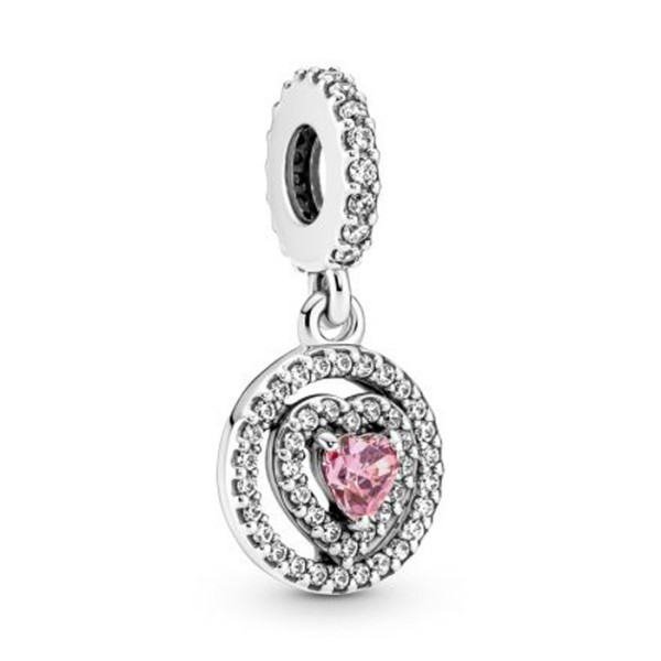PANDORA Κρεμαστό ασ. 925 με κυβ. ζιρκόνια, καρδιά 791476C01
