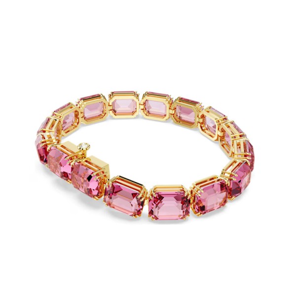 Swarovski Βραχιόλι Swarovski Millenia σε κομμένο οκτάγωνο, ροζ, επίχρυσο 5683428 Swarovski Βραχιόλι Swarovski Millenia σε κομμένο οκτάγωνο, ροζ, επίχρυσο 5683428