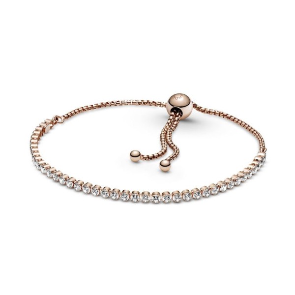 Pandora Ροζέ Βραχιόλι Αστραφτερό 589375C01 Pandora Ροζέ Βραχιόλι Αστραφτερό 589375C01
