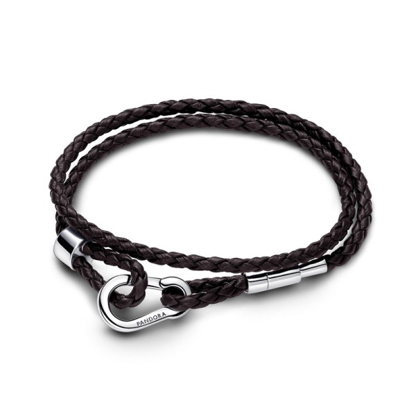 Pandora Δερμάτινο Βραχιόλι Διπλό 593338C01 Pandora Δερμάτινο Βραχιόλι Διπλό 593338C01