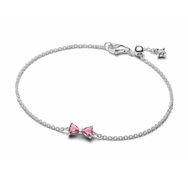 Pandora Βραχιόλι με Φιόγκο Ροζ 594234C01 Pandora Βραχιόλι με Φιόγκο Ροζ 594234C01