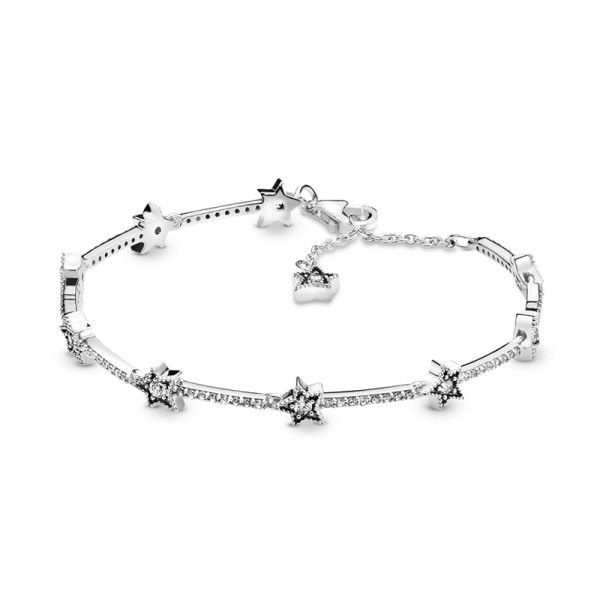 Pandora Ασημένιο Βραχιόλι με αστέρια 598498C01 Pandora Ασημένιο Βραχιόλι με αστέρια 598498C01