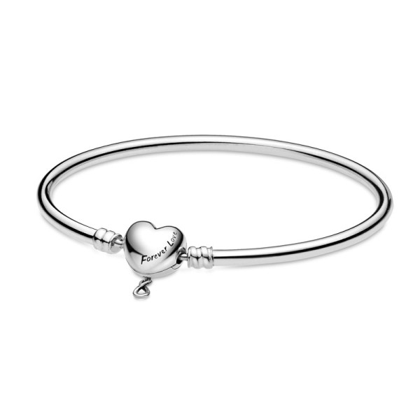 Pandora Βραχιόλι με κούμπωμα καρδιά forever love 598891C00 Pandora Βραχιόλι με κούμπωμα καρδιά forever love 598891C00